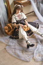 Chocolate Workshop - Classic Lolita Short and Long OP Dress - image 8