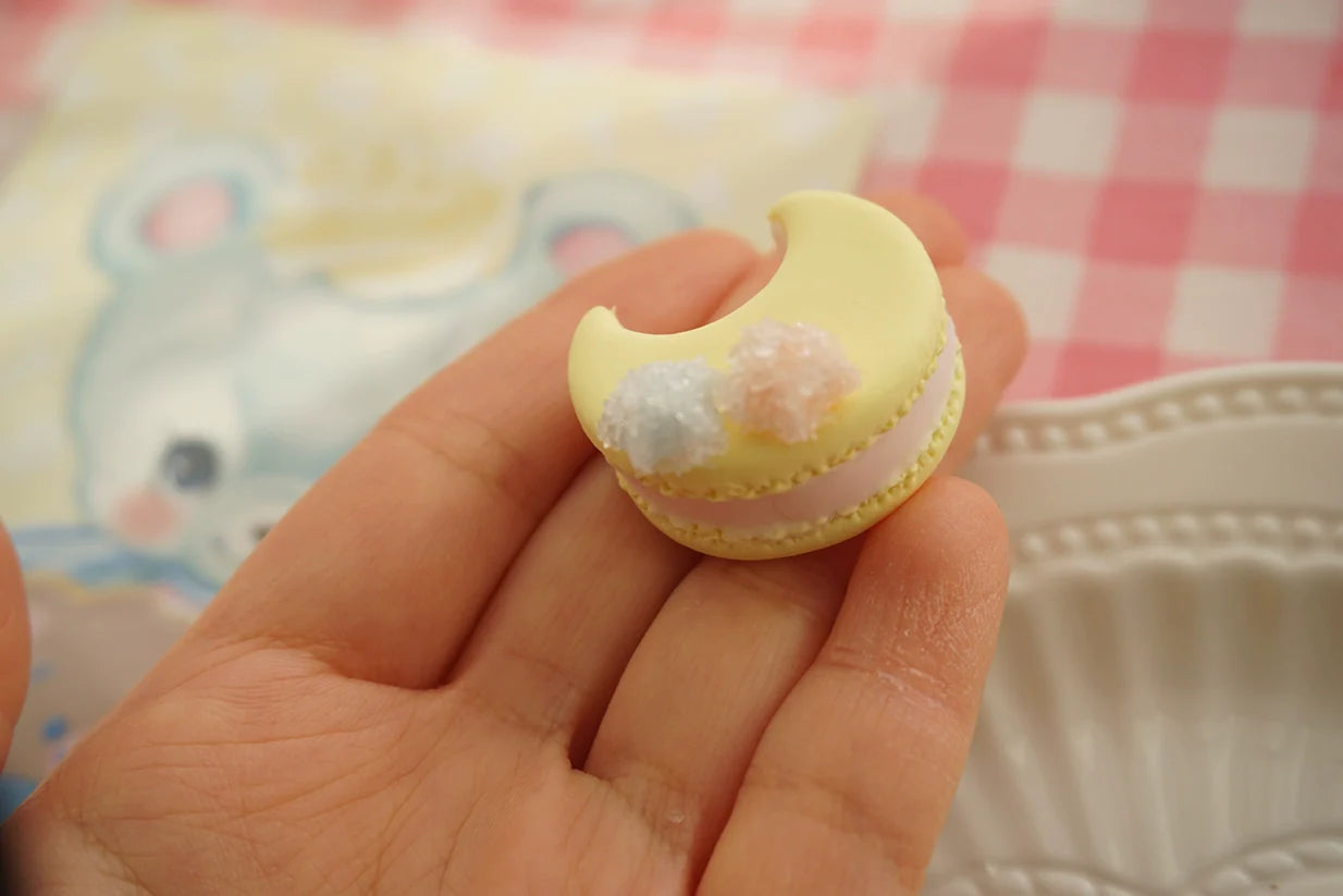 Kawaii Lolita Accessories Moon Lollipop Clay Necklace Ring - image 13