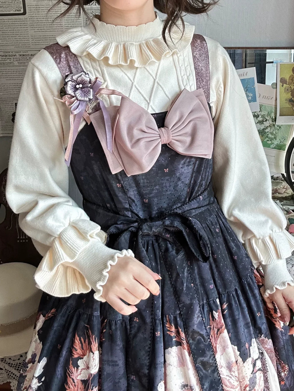 Sweet Lolita Sweater Autumn and Winter Lolita Inner Wear - image 12