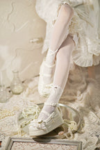 Milky Puff - Sweet Lolita Heels Shoes, Round Toe With Petite Wedge - image 25
