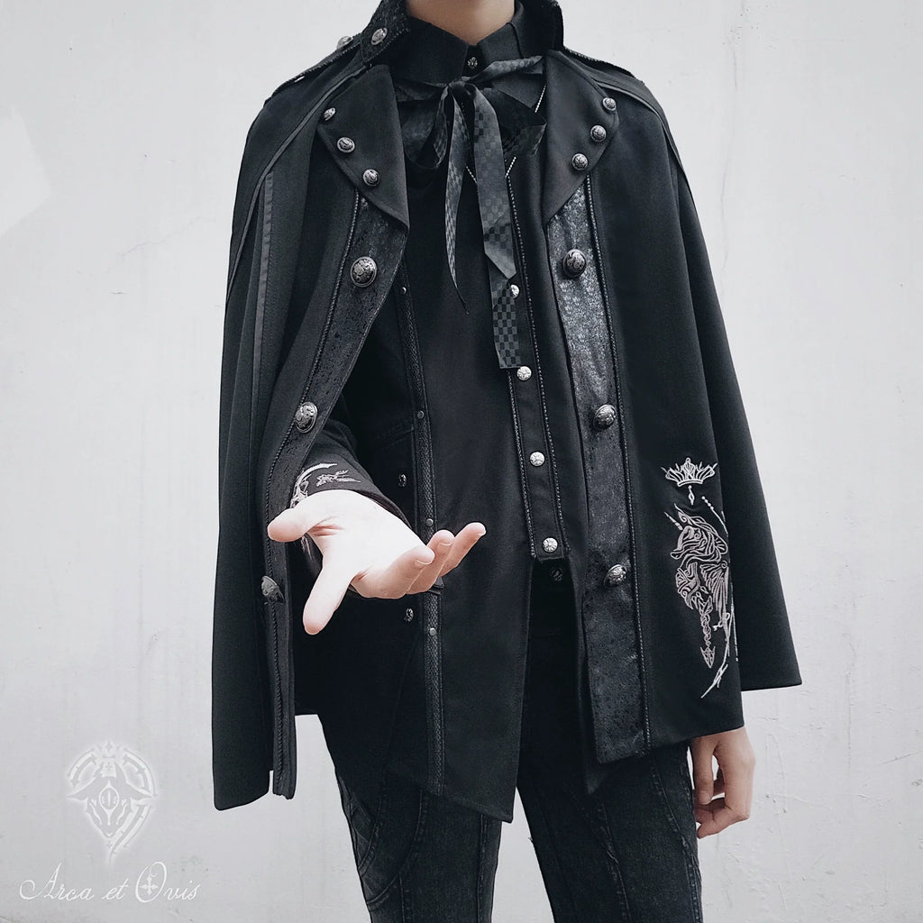 Checkers - Gothic Lolita Cloak, Ouji Lolita Cape - image 8
