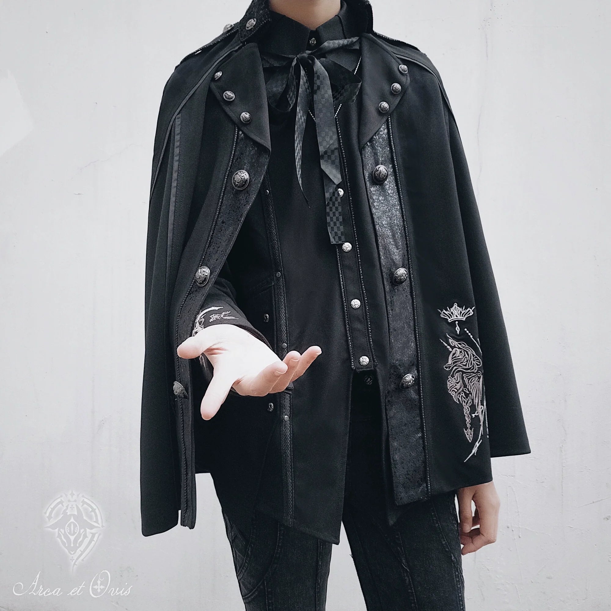 Checkers - Gothic Lolita Cloak, Ouji Lolita Cape - image 8