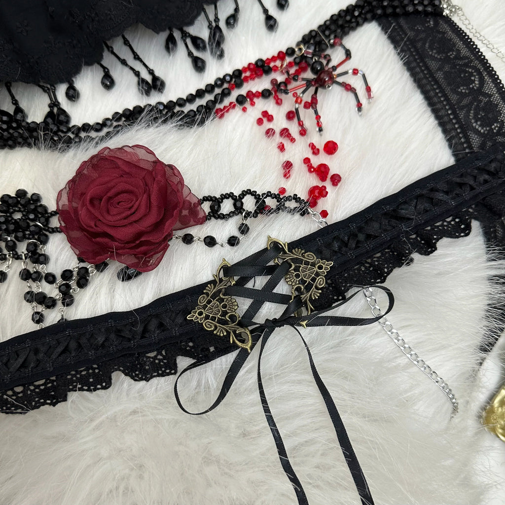 Gothic Lolita Bonnet Pure Cotton Hat Collection - image 37