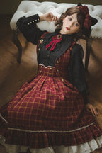 Rose - Elegant Lolita Fishbone Grid Skirt Customized - image 17