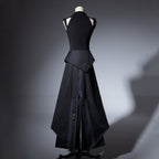 Nightblade Black Ouji Lolita Apron Pants Suit - image 12