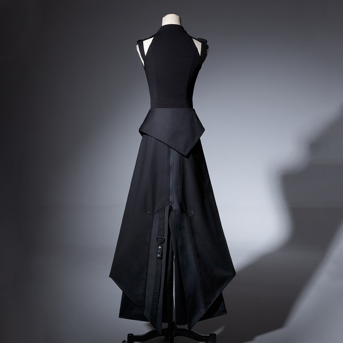 Nightblade Black Ouji Lolita Apron Pants Suit - image 12