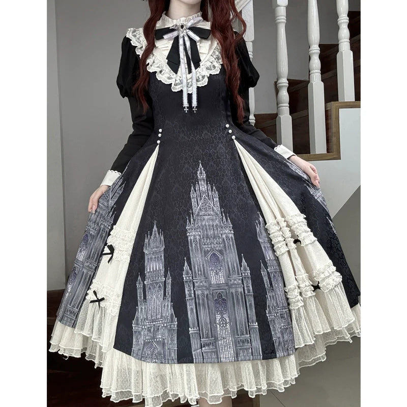 Church Bell - Elegant Lolita OP Dress Long Sleeve Spring Autumn - image 15