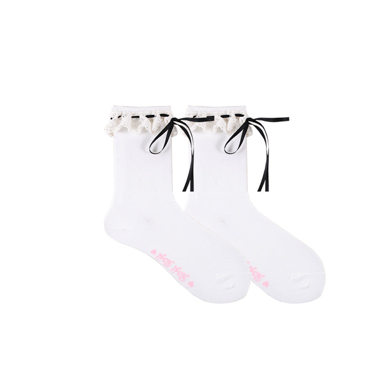 Isabella - Sweet Lolita Lace Mid-Calf Socks - image 35