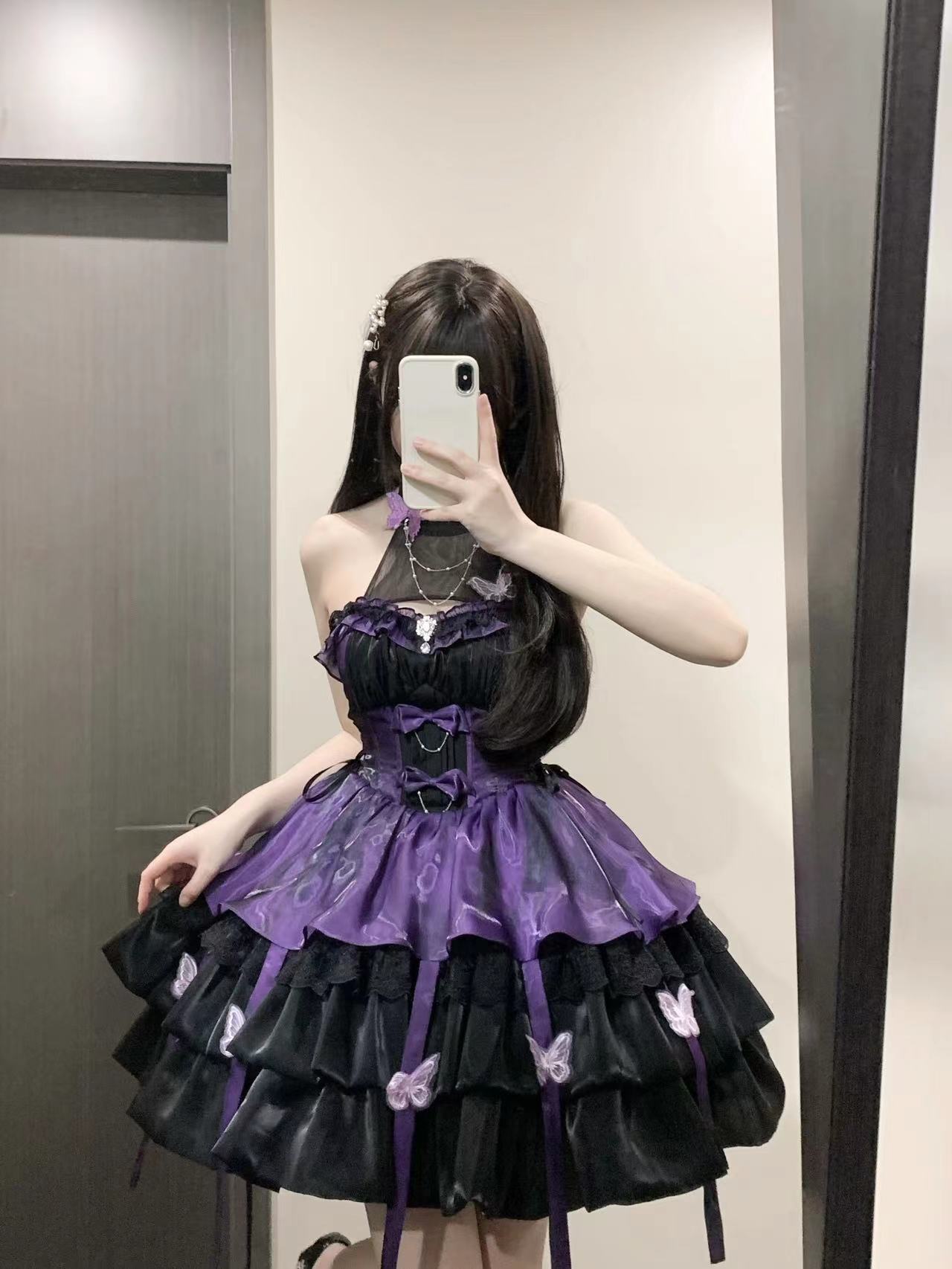 Love Goddess - Elegant Lolita Dress Halter Puff Princess JSK Dress - image 11