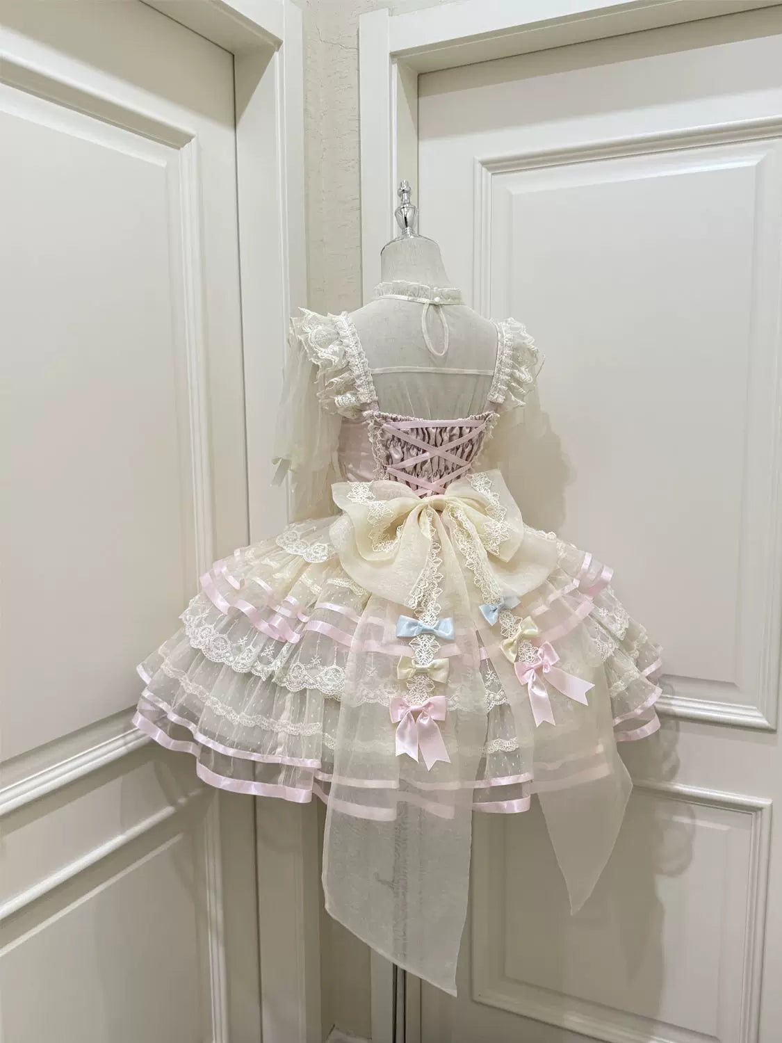 Butterfly Ballet - Sweet Lolita JSK Dress, Layered Tulle Hem - image 4
