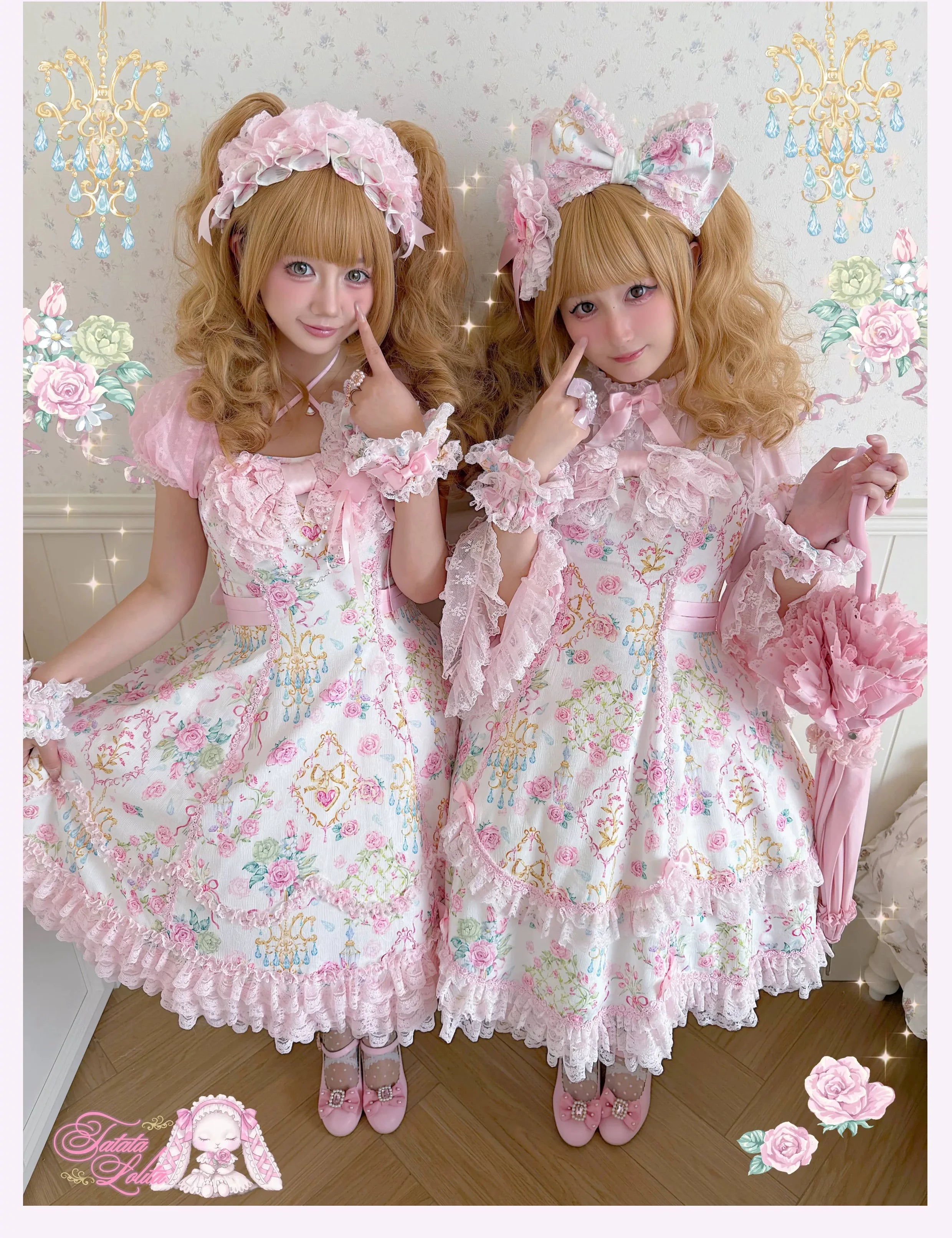 Spring 2025 Old School Lolita Floral JSK and OP Dress Series and Accessories - image 1