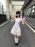 Jenny Flower - Cotton Old School Lolita Floral OP Dress - image 11