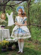 Pastoral Alice Lolita OP Dress and Accessories - image 13