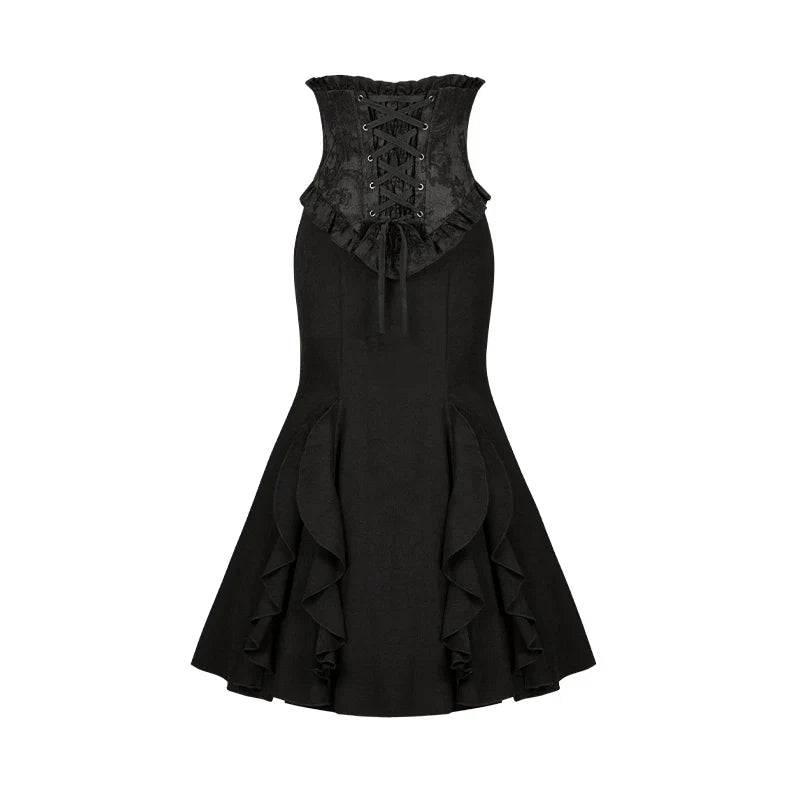 Blake - Boning Gothic Lolita Mermaid Skirt, Lifted-hem SK and Accessories - image 24