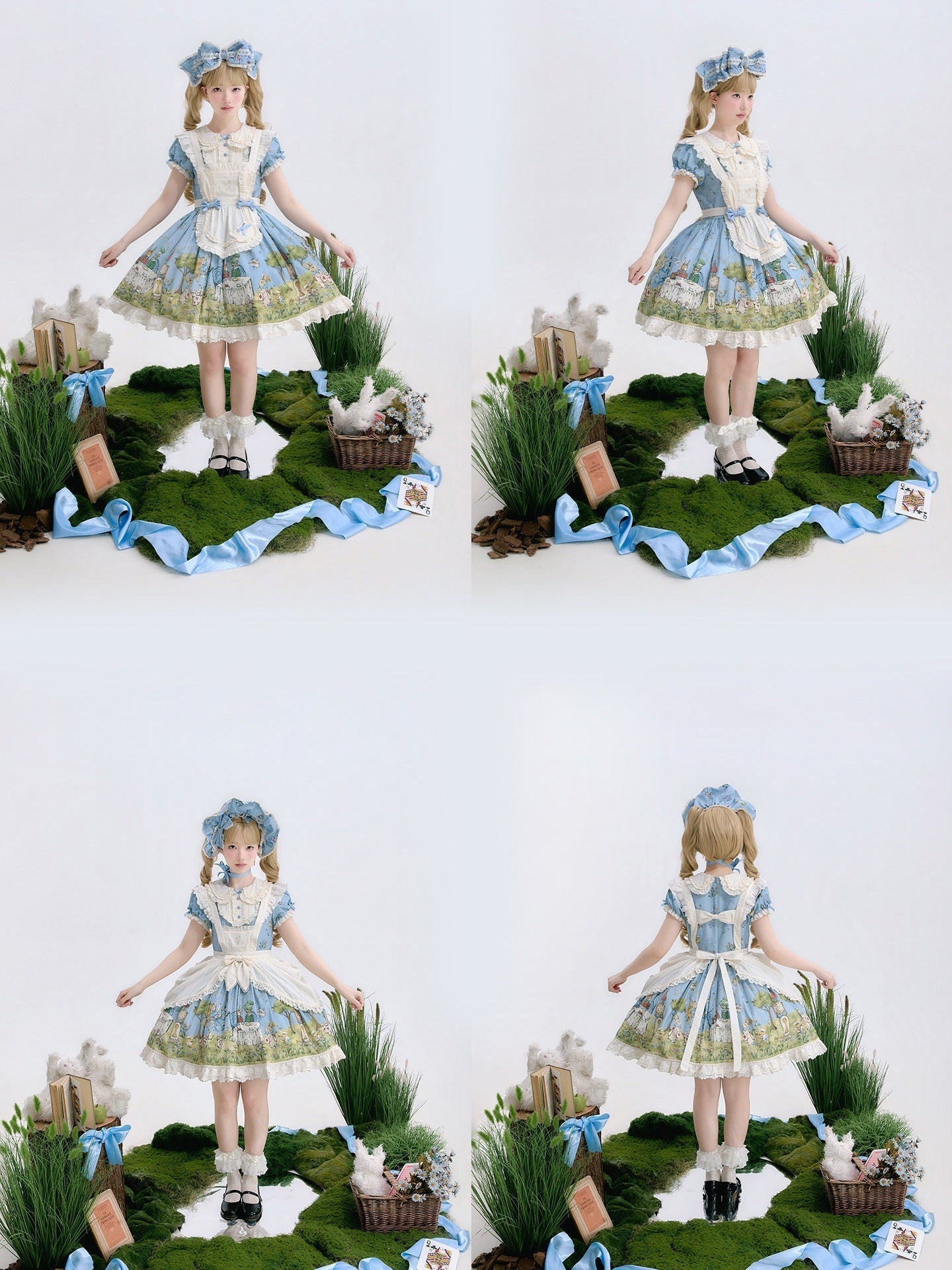 Pastoral Alice Lolita OP Dress and Accessories - image 5