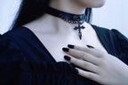 Gothic Lolita Cross Leather Choker - image 21