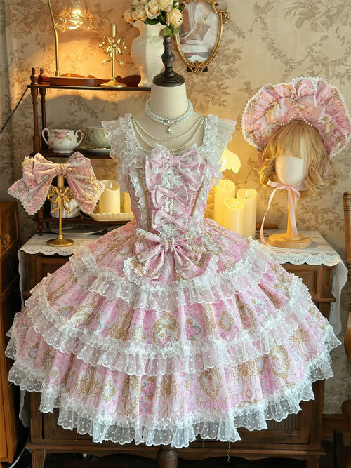 Candelabra Ode - Doll-like Sweet Lolita JSK Dress, Side Zipper - image 1
