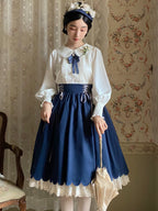 Countess's Autumn Tour - Retro Lolita Embroidery Long SK - image 1
