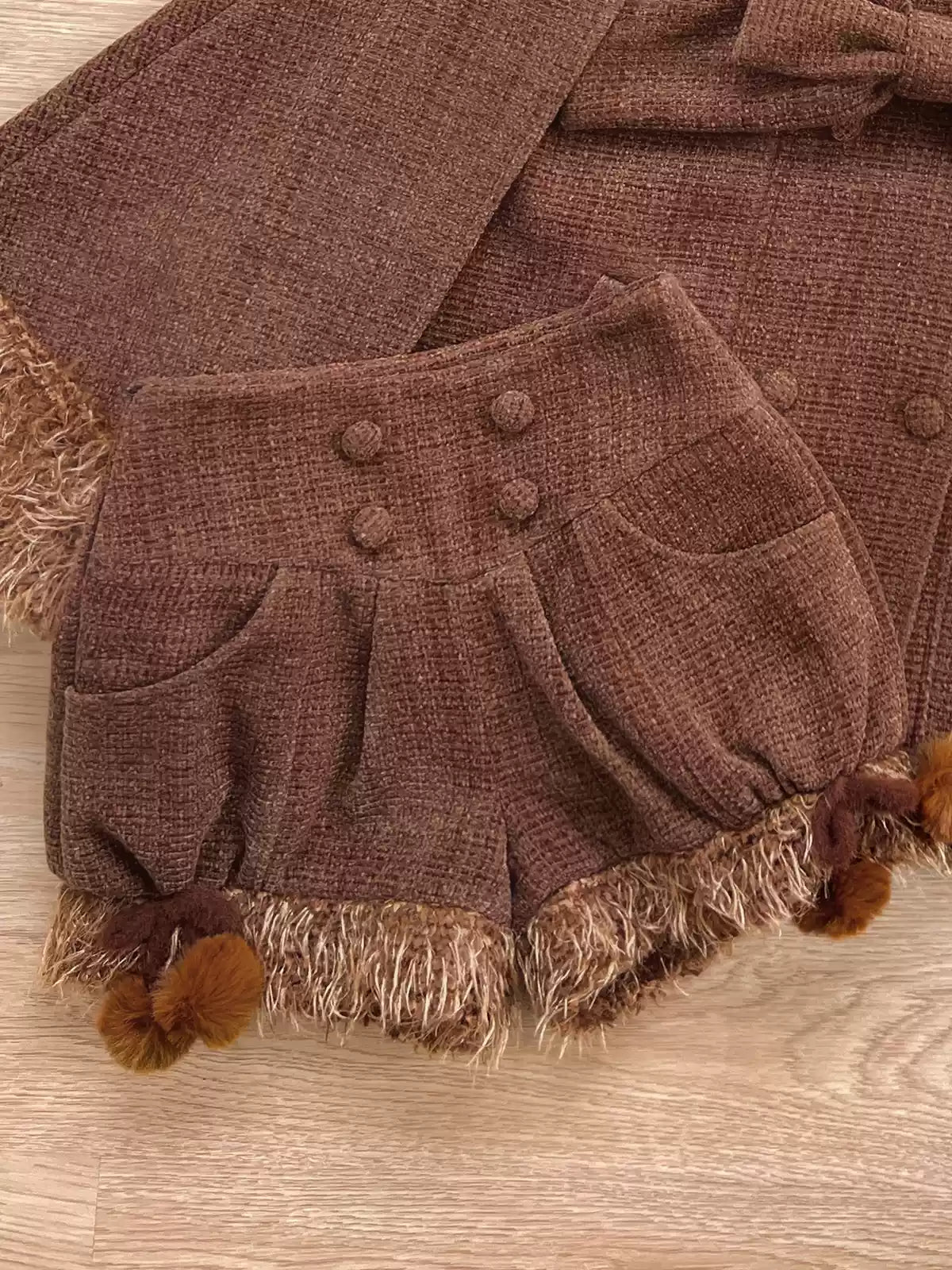 Rabbit & Bear - Winter Kawaii Lolita Cape and Shorts - image 30