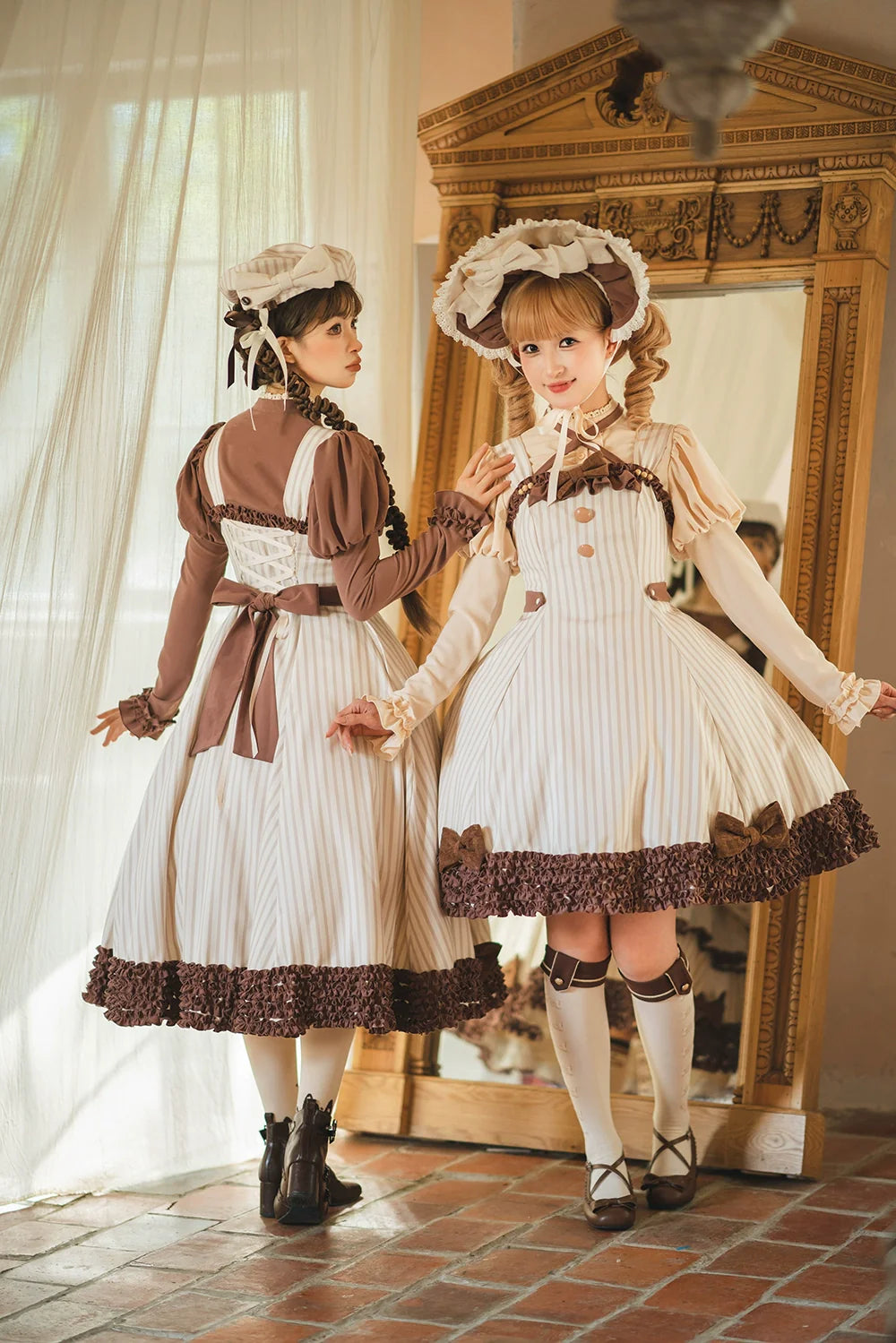 Classic Lolita JSK Customized Stripe Lolita Dress - image 3