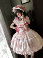 Berry Trap Embroidered Sweet Lolita OP Dress and Accessories - image 5