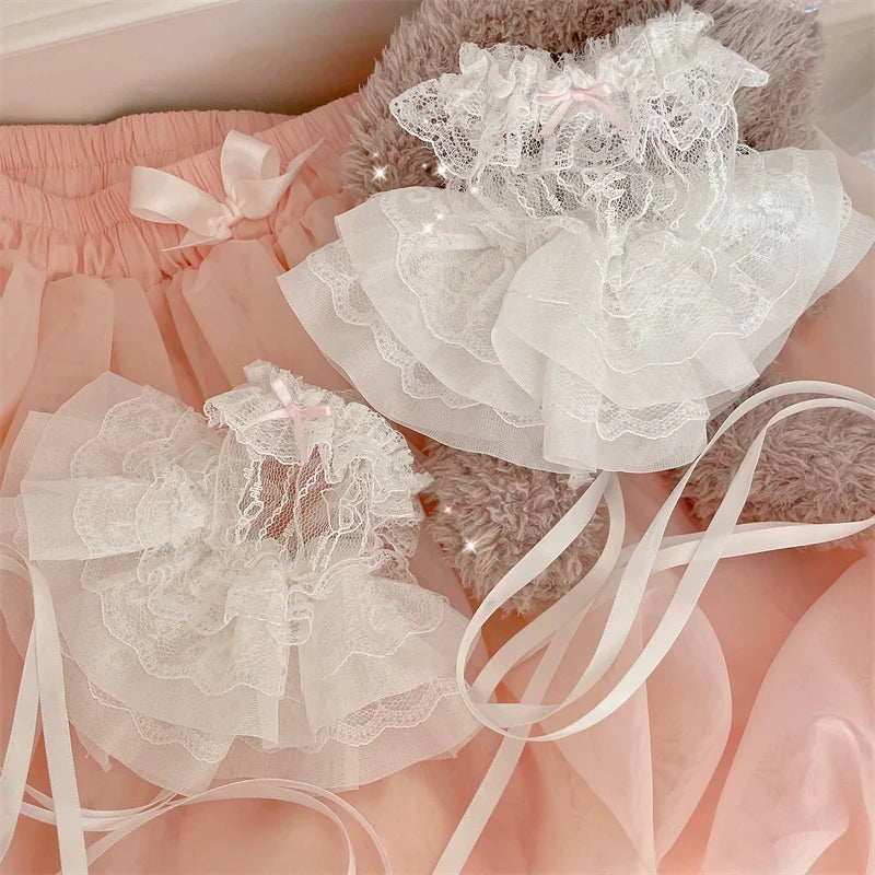 Sweet Lolita Cuffs Ballet Lace Breathable Straps Sleeves - image 5