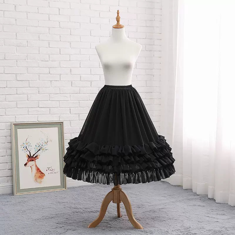 Lolita Adjustable Hoop Puffy Petticoat - image 20
