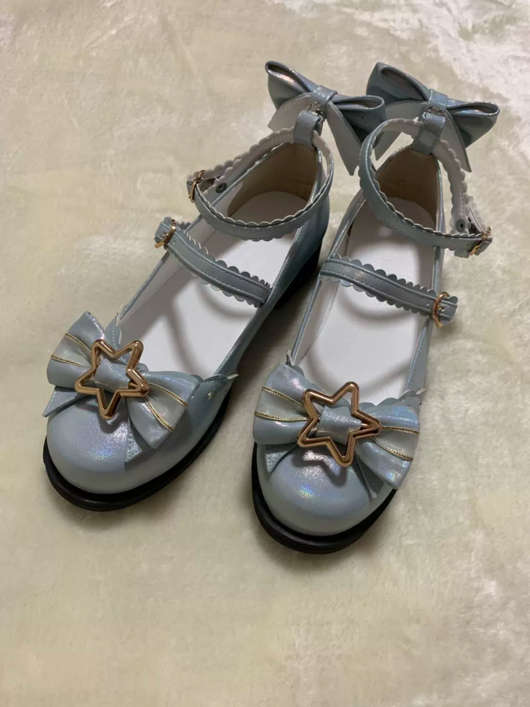 Dreamy Starry - Sweet Lolita Shoes Low Heel Bow Shoes - image 20