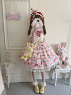 Cherry Bake Song - Kawaii Lolita JSK Dress With Dessert Print & Cherry Bow - image 17