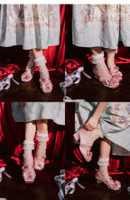 Sisi Elegant Satin Square-Toe Lolita Shoes - image 9