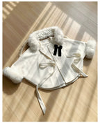 Winter Island Memory - Elegant Lolita Winter Coat & OP Dress Set - image 30