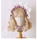Sweet Lolita Handmade Christmas Pink Headdress - image 12