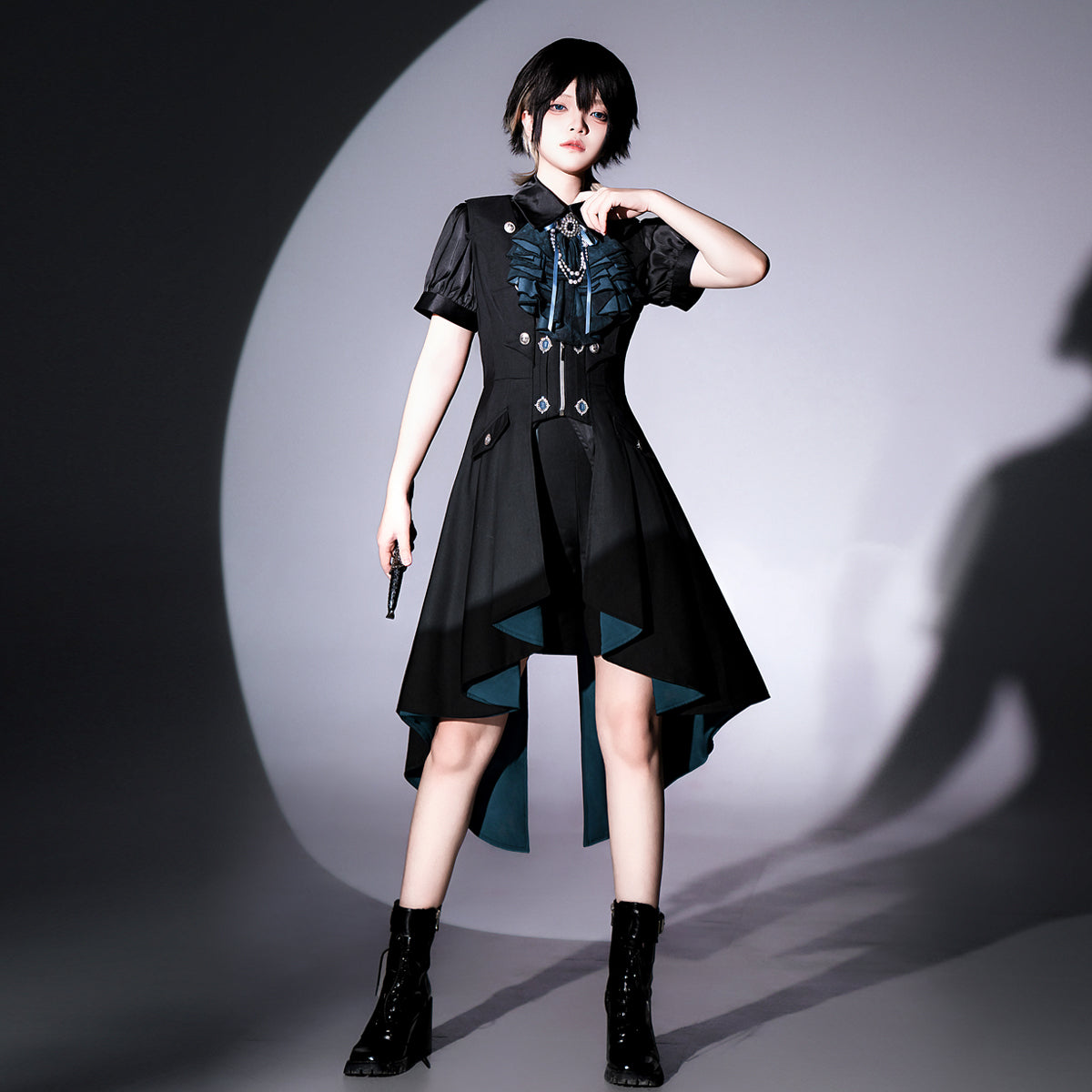 Mystique Melody - Ouji Lolita Shorts, Prince Long Vest Collection - image 2