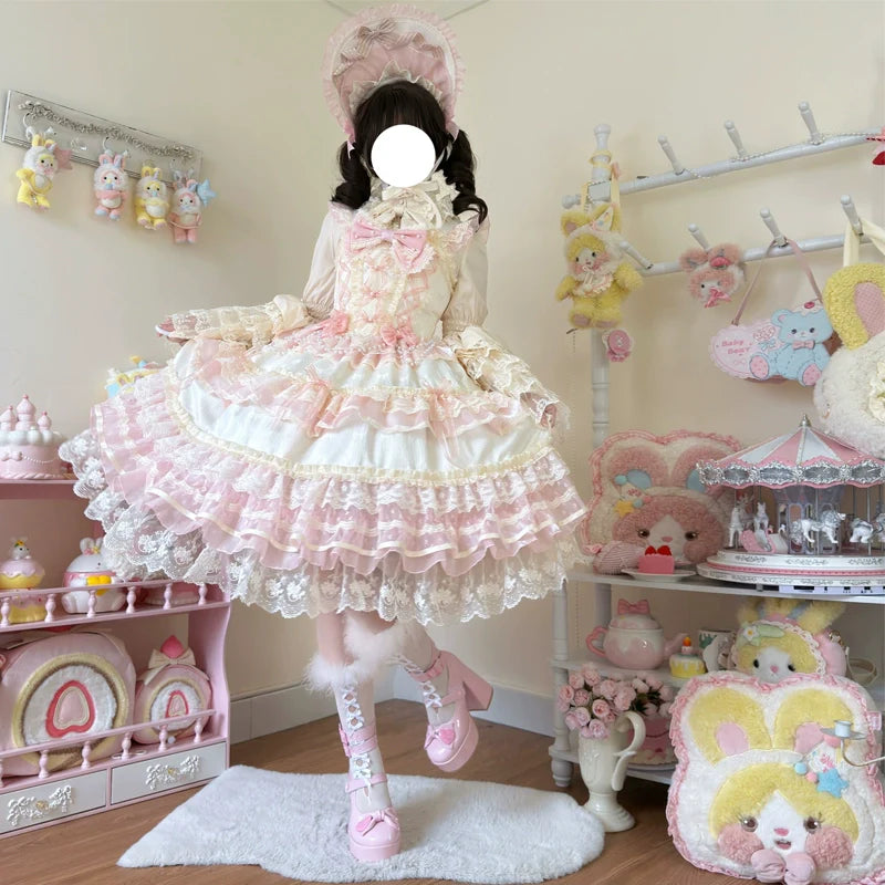 Star Love Song - Wedding Sweet Lolita JSK Suit Doll-like Dress - image 5