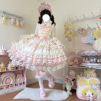 Star Love Song - Wedding Sweet Lolita JSK Suit Doll-like Dress - image 5