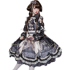 Yue Long Shi Yun - Daily Han Lolita Cake JSK - image 7
