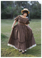 Forest Picnic - Classic Lolita OP Dress with Off-Shoulder and Lifting Hem - image 16