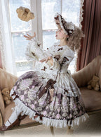 Sweet Ode Bear Printed Lolita JSK and Accessories Series - image 6