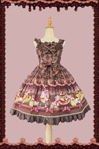 Cream Meow - Sweet Lolita JSK, Cat Print and Accessories - image 10