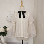 Clock Butterfly - Gothic Lolita Printed Blouse and Corset Skirt Set - image 4