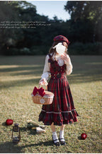 Little Red Riding Hood - Vintage Lolita Cape & JSK Dress Set - image 9