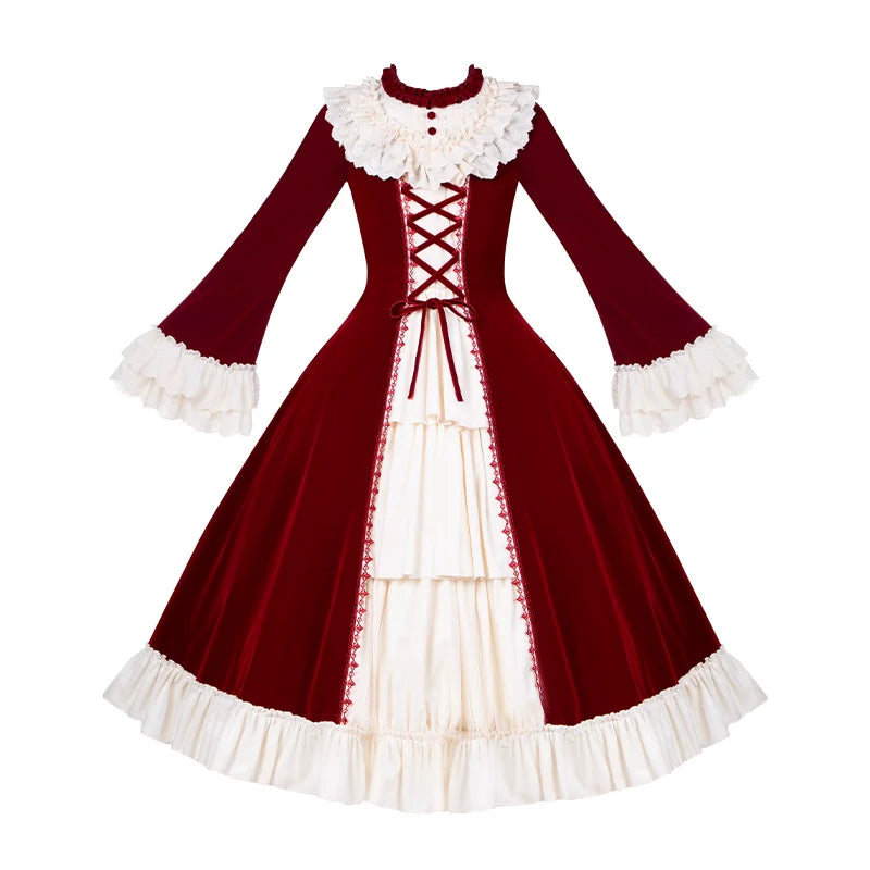 The Nutcracker - Winter Classic Lolita OP Dress, Front Opening and Accessories - image 24