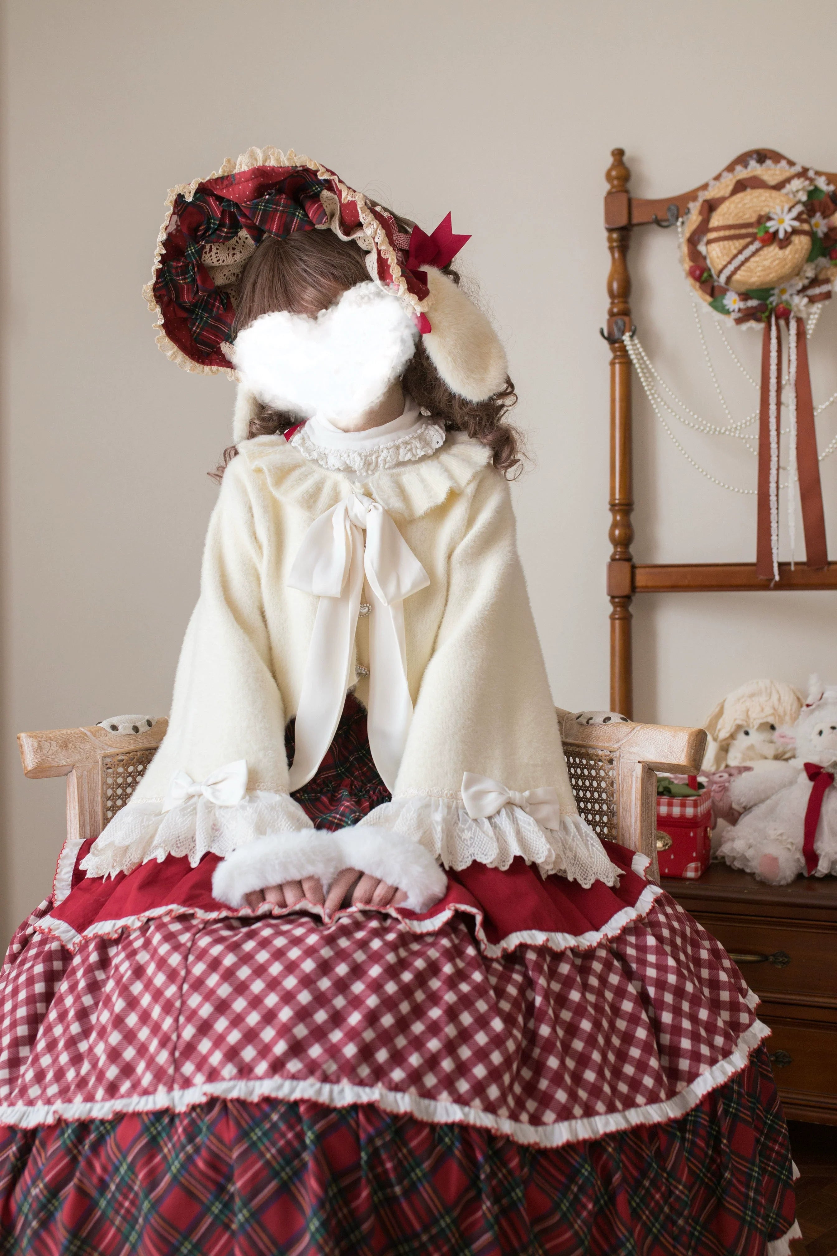Qian's Letter - Sweet Lolita Winter Cardigan Sweater - image 2