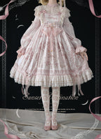 Sunset Realm Lolita Bride Gorgeous OP FS - image 30