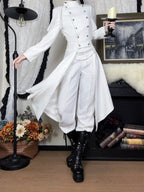 Eternal Moonlit Night - Ouji Lolita Coat, Double-Breasted High-Low Hem - image 14
