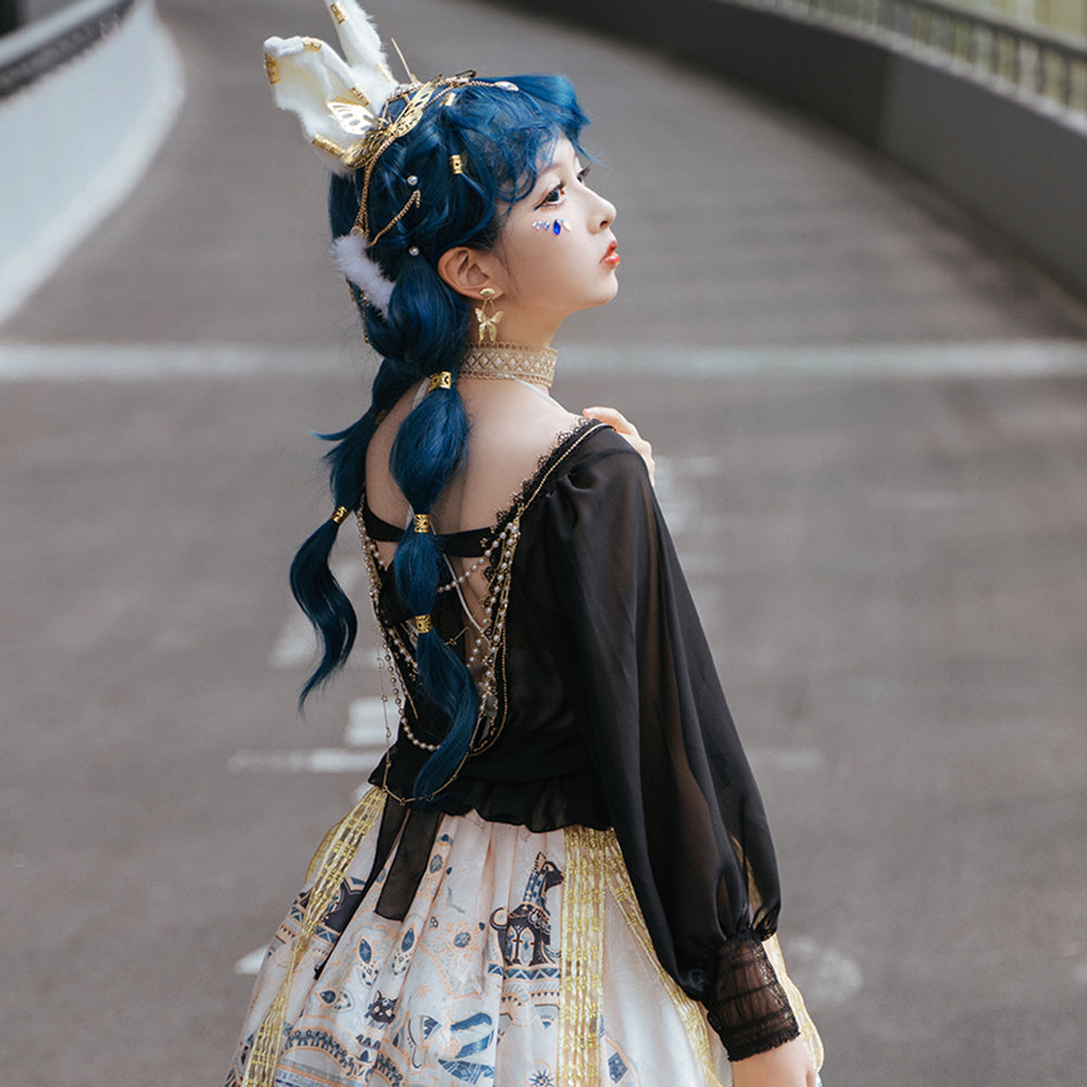 Dusk Bester - Egyptian Lolita Brooch Waistband Shawl - image 25