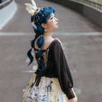 Dusk Bester - Egyptian Lolita Brooch Waistband Shawl - image 25