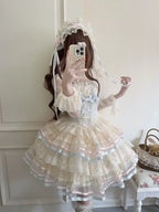 Butterfly Ballet - Sweet Lolita JSK Dress, Layered Tulle Hem - image 16