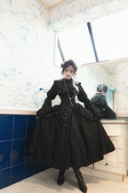 Dreaming Gothic Lolita Fishbone Long Skirt - image 10