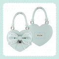 Vintage Sweetheart - Lace Bow Heart Lolita Handbag - image 11